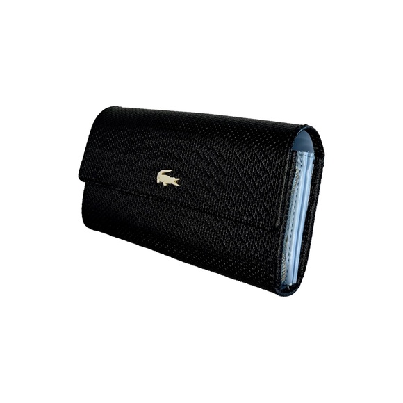 Lacoste Handbags - Black Leather Lacoste Wallet